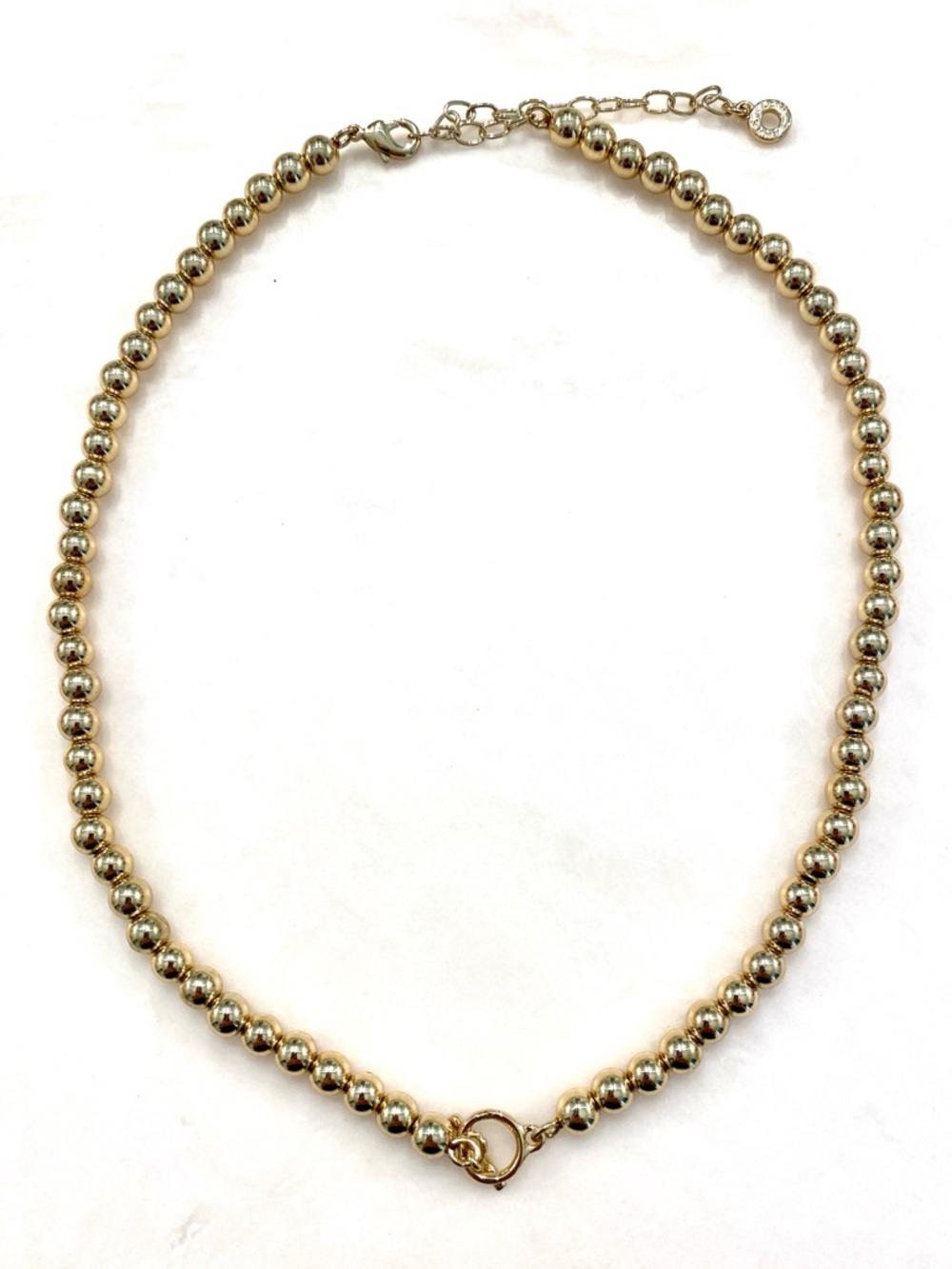 Anne Klein Shimmering Gold-Tone Bead Necklace
